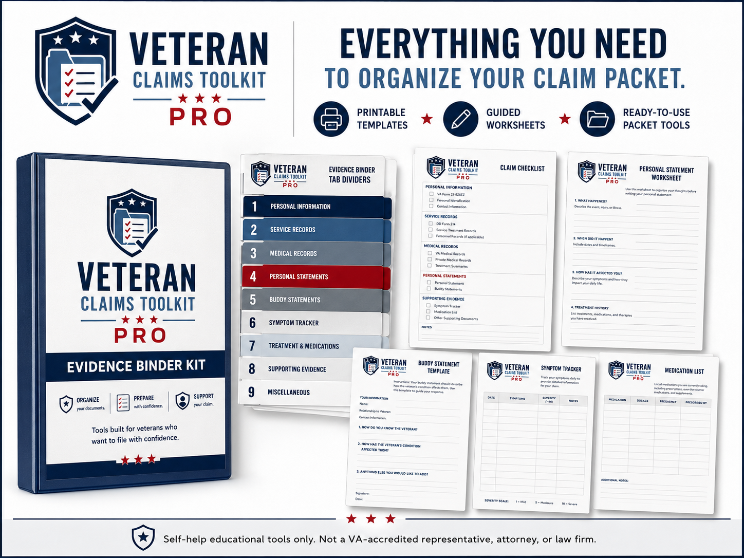C. Veteran Claims Toolkit Pro: Evidence Binder Kit